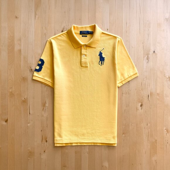 Polo Ralph Lauren Big Pony Cotton Mesh Polo Shirt Boys Large - Picture 1 of 4